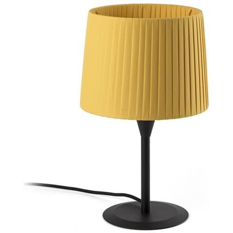 Lampada Da Tavolo Rotonda Tapered Nera, E27 - Foto 1