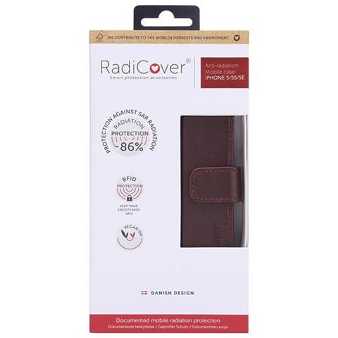 Mobilewallet Protetto Dalle Radiazioni Pu Iphone 5/5s / se Flipcover Marrone - Foto 2