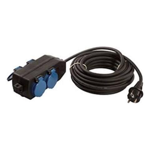 349.044 Prolunghe E Multiple 10 M 4 Presa (e) Ac Esterno Nero, Blu - Foto 1