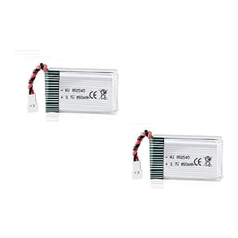 2 Pezzi Batteria Lipo Ricaricabile (3.7v, 850 Mah Lipo) Per Rc Droni Quadricotteri Syma X5sc X5sw - Foto 1