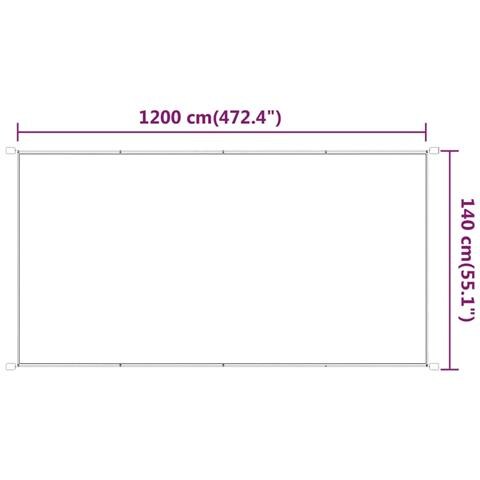 Paravento Verticale Beige 140x1200 Cm In Tessuto Oxford - Foto 6