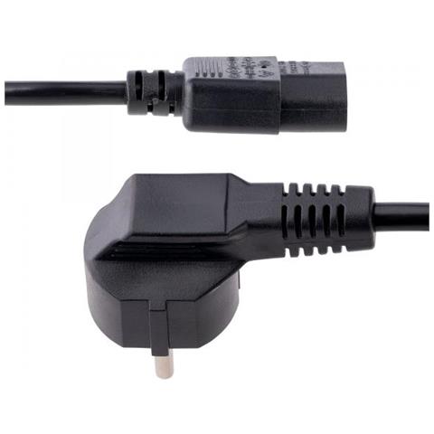 Cavo di alimentazione per PC da EU Schuko a C13 da 3 m, Cavo di corrente AC 250V 10A 18AWG, Cavo di ricambio con spina italiana per portatile /TV /monitor /schermo da Schuko CEE 7/7 a IEC 60320 C13, Nero - Foto 3