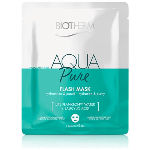 Maschera Tessuto Lucentezza E Purezza 31g Aqua Pure Biotherm - Foto 1