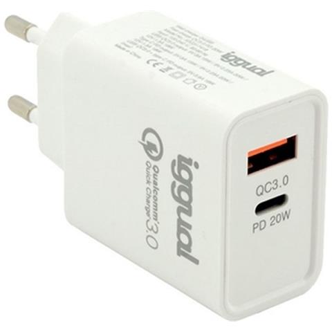 Stesso Caricabatterie Dual Usb Qc3.0 + Type C Pd 20w - Foto 1