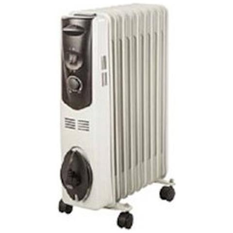 Radiatore ad Olio con 11 Elementi Potenza 2500 W Colore Bianco - Foto 1
