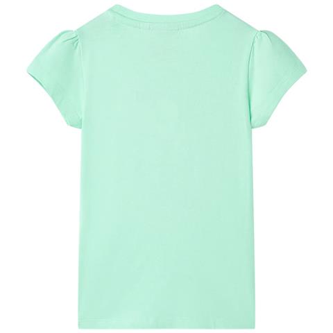 Maglietta Da Bambina Verde Brillante 140 - Foto 2