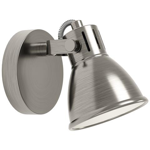 Spot Moderno Seras In Acciaio Nichel Anticato 1 Luce Gu10 3w Ip20 - Foto 1