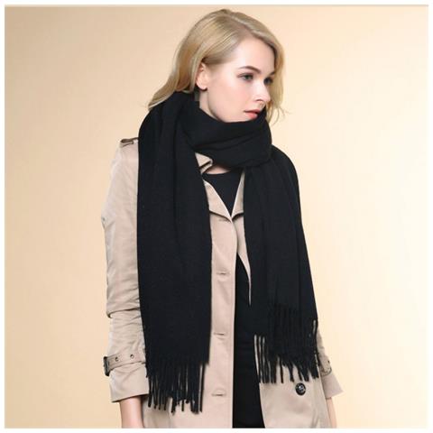 Calda Sciarpa Con Nappe Per L'inverno Black - Foto 2
