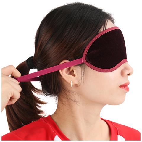 Maschera Magnetica Per Gli Occhi. Benda Per Gli Occhi Per Dormire Red - Foto 2