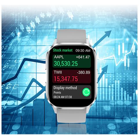 Smartwatch Impermeabile Con Chiamata Bluetooth Silver - Foto 2