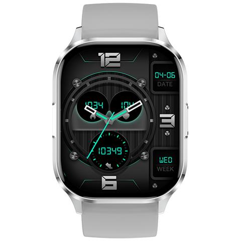 Smartwatch Impermeabile Con Chiamata Bluetooth Silver - Foto 5
