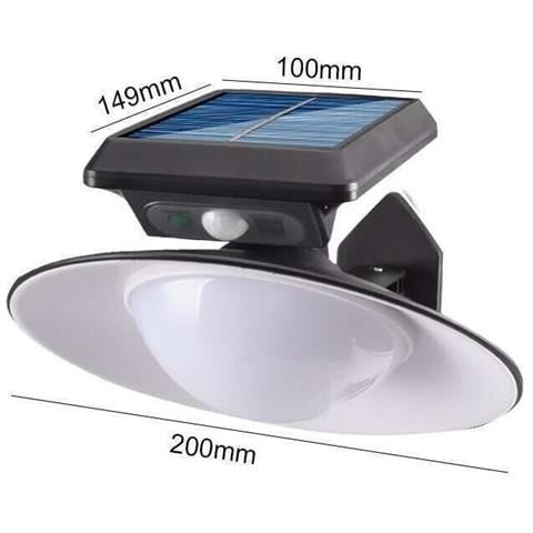Lampadario Faro Solare 20cm Con Sensore Di Movimento Per Esterno Telecomando - Foto 5
