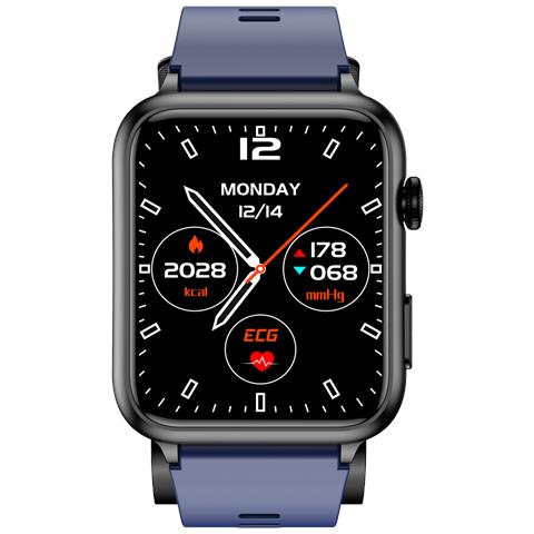 Smartwatch, Schermo Da 1,91 Pollici, Pressione Sanguigna, Frequenza Cardiaca, Ossigeno Nel Sangue Darkblue - Foto 4