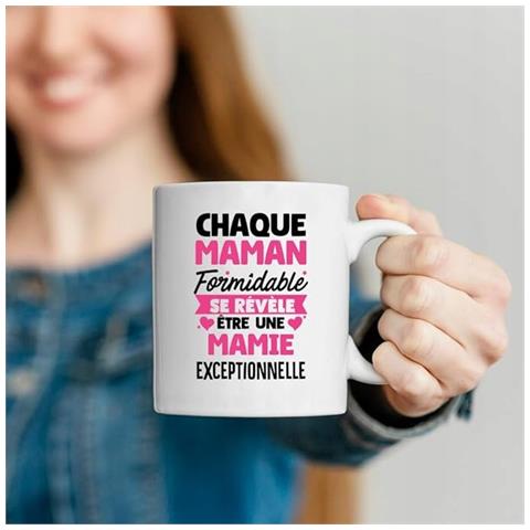 Tazza In Ceramica Bianca Per Mamma Con Scritta Francese - Regalo Perfetto! - Foto 2