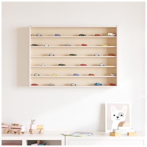 Teca Da Collezione In Legno Con 6 Ripiani 80x8,5x55 Cm - Foto 3