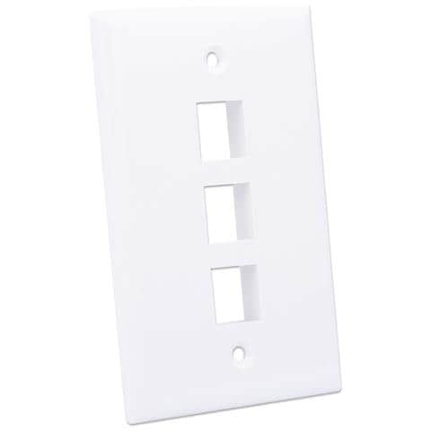 IWP-MD PSTR-3WT Placca copripresa e copri interruttori Bianco - Foto 2
