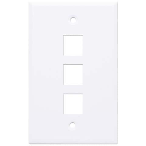 IWP-MD PSTR-3WT Placca copripresa e copri interruttori Bianco - Foto 4