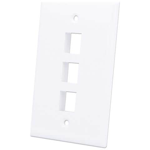 IWP-MD PSTR-3WT Placca copripresa e copri interruttori Bianco - Foto 1