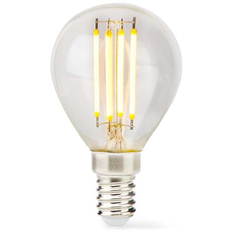 Lampadina Led E14 Stile Retrò G45 A Risparmio Energetico Da 4,5w, Trasparente - Foto 2