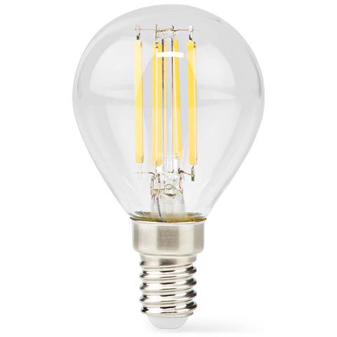 Lampadina Led E14 Stile Retrò G45 A Risparmio Energetico Da 4,5w, Trasparente - Foto 1