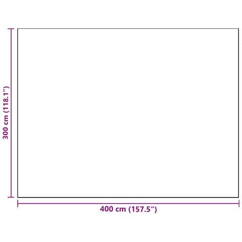 Coperta da Esterno ARAKIL di Verde e Bianca Poliestere Grande - Foto 6