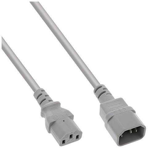 Cavo alimentazione prolunga, Spina IEC-320-C14 a Presa IEC-320-C13, 1,5m - Foto 1