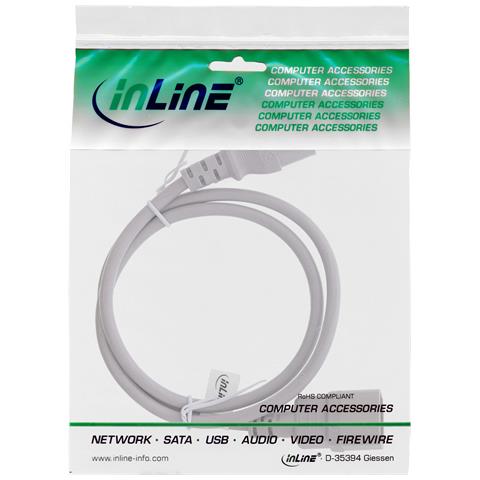 Cavo alimentazione prolunga, Spina IEC-320-C14 a Presa IEC-320-C13, 1,5m - Foto 2