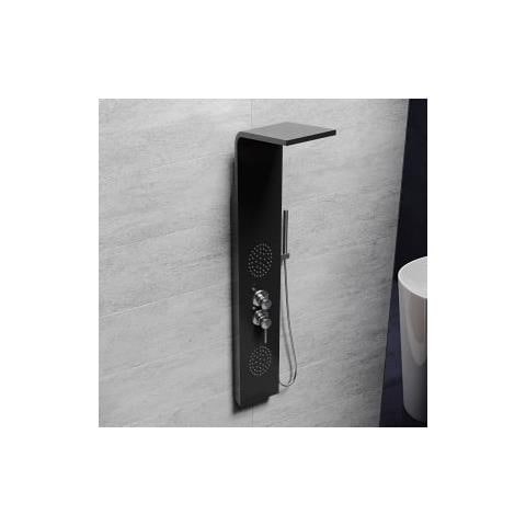 Colonna Doccia Pannello Idromassaggio Effetto Cascata Yh8121 Russia - Nero - Foto 2