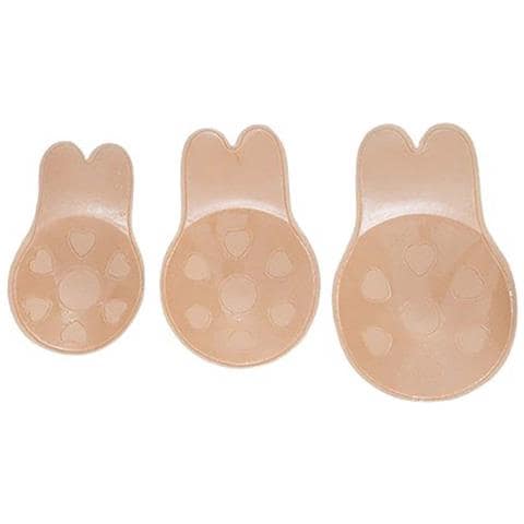 Copri Capezzoli A Forma Di Orecchie Di Coniglio In Silicone: Invisibili, Traspiranti E Sollevanti Beige Xxl - Foto 1