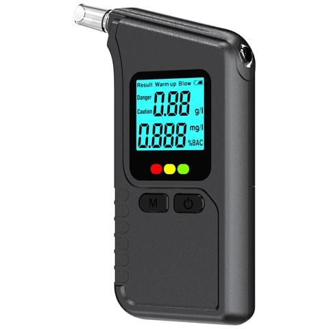 Etilometro Portatile Digitale Con Display Lcd E Rilevamento Attivo Del Respiro - Foto 1