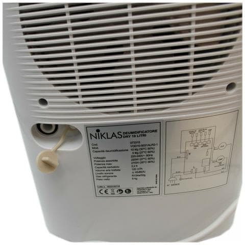 Deumidificatore Professionale Niklas 230w Dry 10 Lt. - Foto 3
