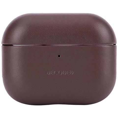 Custodia Per Airpods Pro 3 In Pelle, Design Elegante Serie Aircase, Marrone - Foto 1