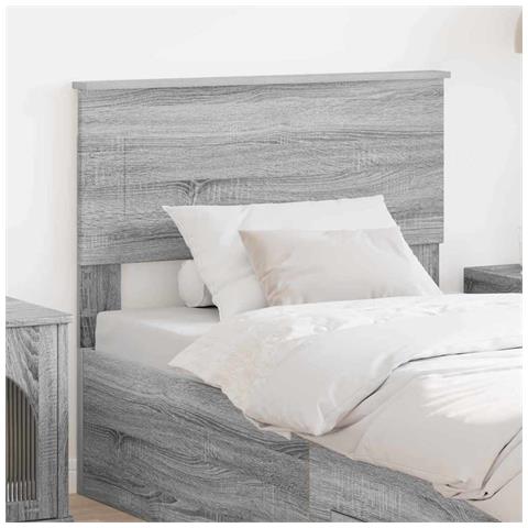 Testiera con testiera Grigio Sonoma 75 cm Legno multistrato - Foto 2