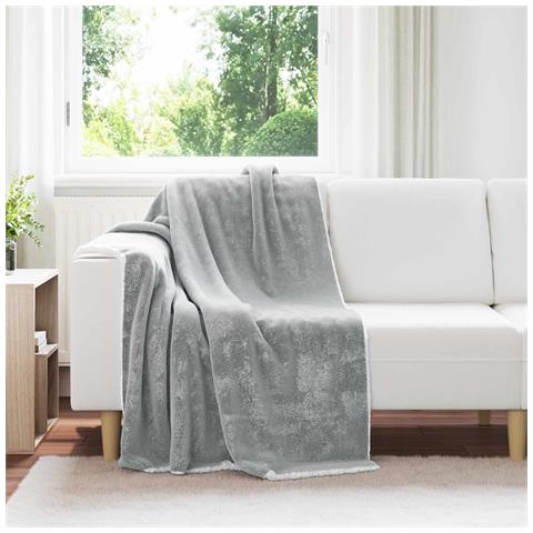 Coperta Grigio 130 x 150 cm Panno - Foto 2