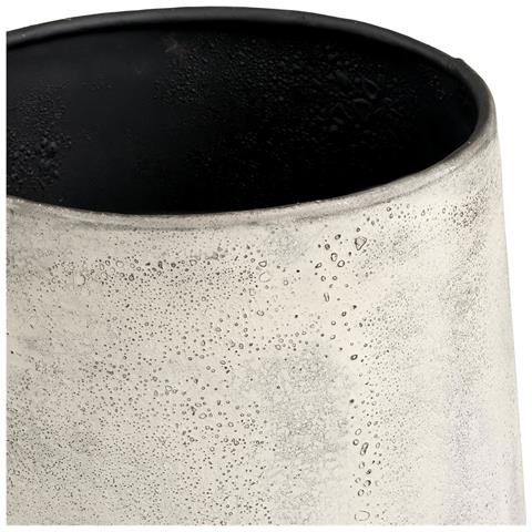 Set 2 Vasi Decorativi In Metallo Beige Anticato Vikasa Home - Foto 2