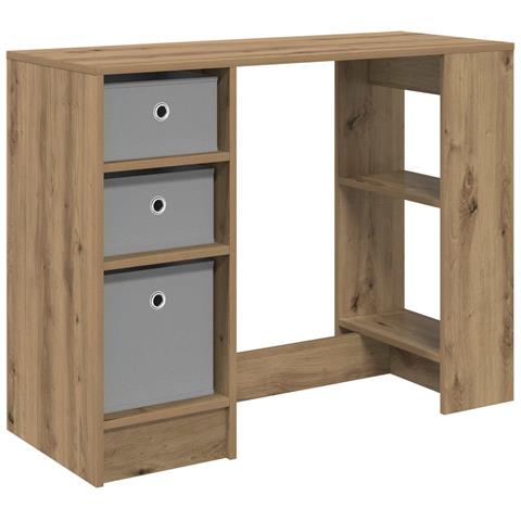 Scrivania Rovere artigianale 100 x 40 x 75 cm Legno multistrato - Foto 1