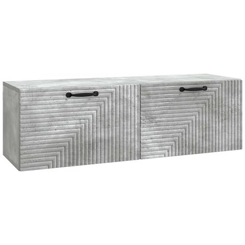 Mobile Porta TV da Muro Grigio Cemento 98 x 31 x 30 cm - Foto 1