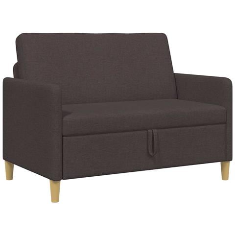 Divano con Storage Marrone Scuro 122 x 78 x 87 cm Poliestere - Foto 1