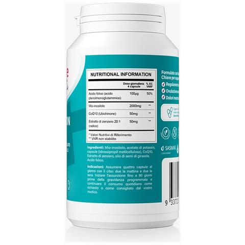 Integratore per il Supporto dell Ovulazione Femminile, 120 Capsule - Foto 2