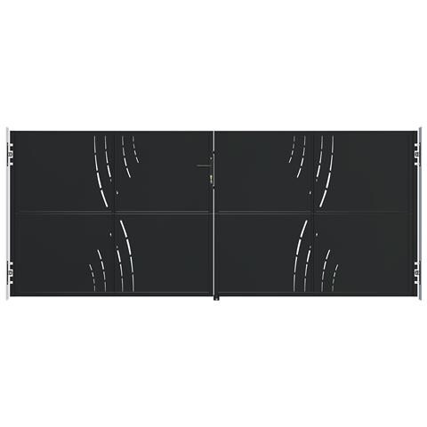 Cancello in acciaio nero opaco 3,5 m NALI VELETA H. 140cm - Foto 3
