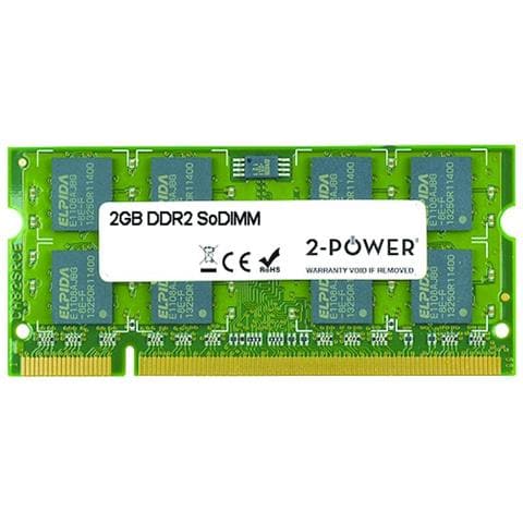 Memoria SoDimm 2 GB (1 x 2 GB) DDR2 667 Mhz CL5 Colore Verde  - Foto 1