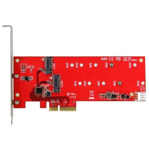 Scheda controller PCI express 2x (SSD) M. 2 - Adattatore M. 2 SATA PCIe NGFF - Foto 2