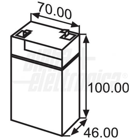Batteria al piombo ricaricabile 6V 4Ah - AGM ideale per UPS, Sistemi di allarme, Gruppi di continuità, Peg Perego, lampada di emergenza - Foto 2