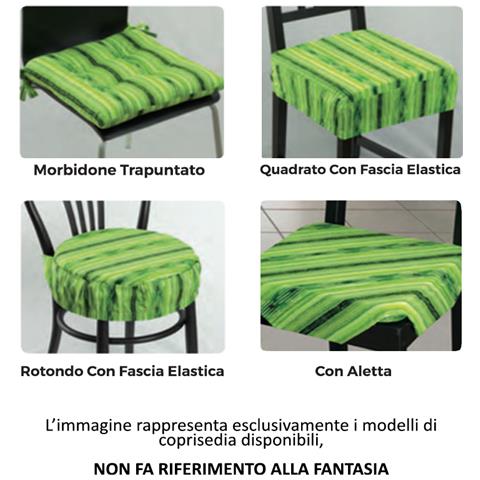 Set Cuscini Coprisedia Imbottiti Sfoderabili Modello Panama Made In Italy Fascia Quadrata 4Pz Bordeaux - Foto 1