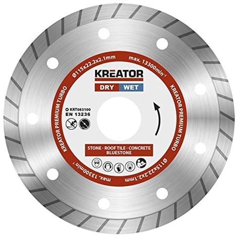 Premium Disco Diamantato Ø 115 x 22,2 x 2,1 mm A Secco Bagnato Calcestruzzo Pietra - Foto 1