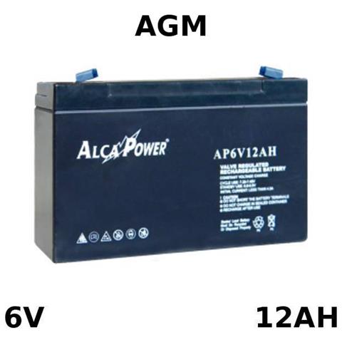 Batteria Piombo Agm 6v 12ah - Foto 1