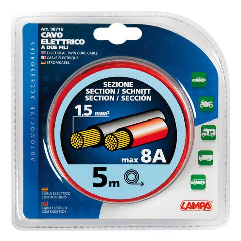 Cavo Elettrico A 2 Fili 3,5m X 1,5 Mm2 - Foto 2