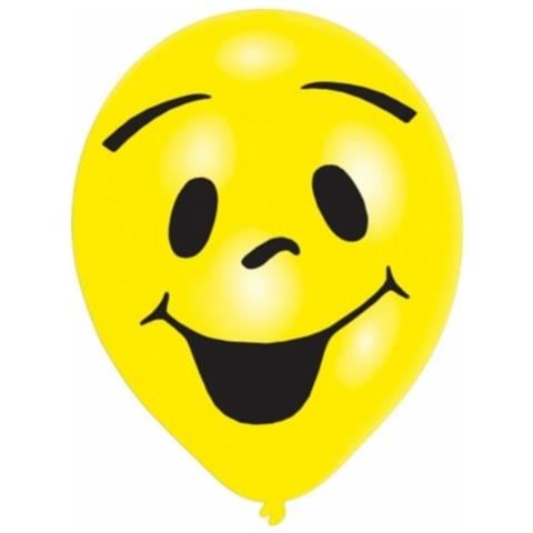 25,4 Cm Soleggiato Sorriso Palloncini In Lattice 2 Facciate 1 Colori - Foto 1