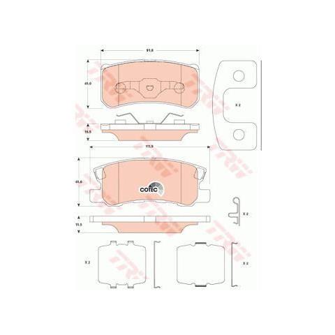 4 Pastiglie Freno Gdb4600 - Foto 1