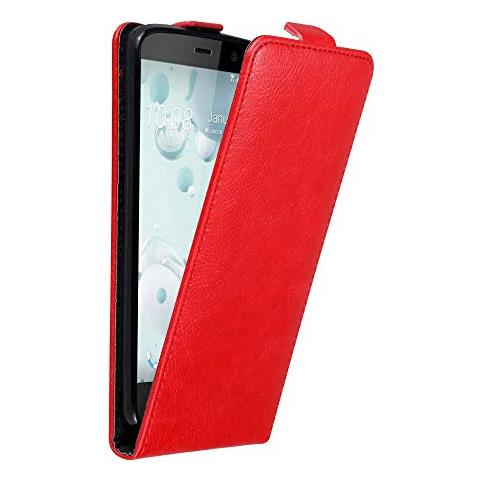 Custodia Compatibile Con Htc U Play In Rosso Mela - Coperchio Protettivo In Design Flip Con Chiusura Magnetica - Foto 1